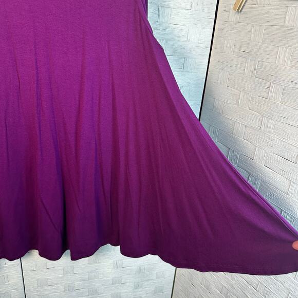 Lane Bryant 3/4 sleeve T-shirt purple romantic whimsygoth normcore plus size - Picture 5 of 11